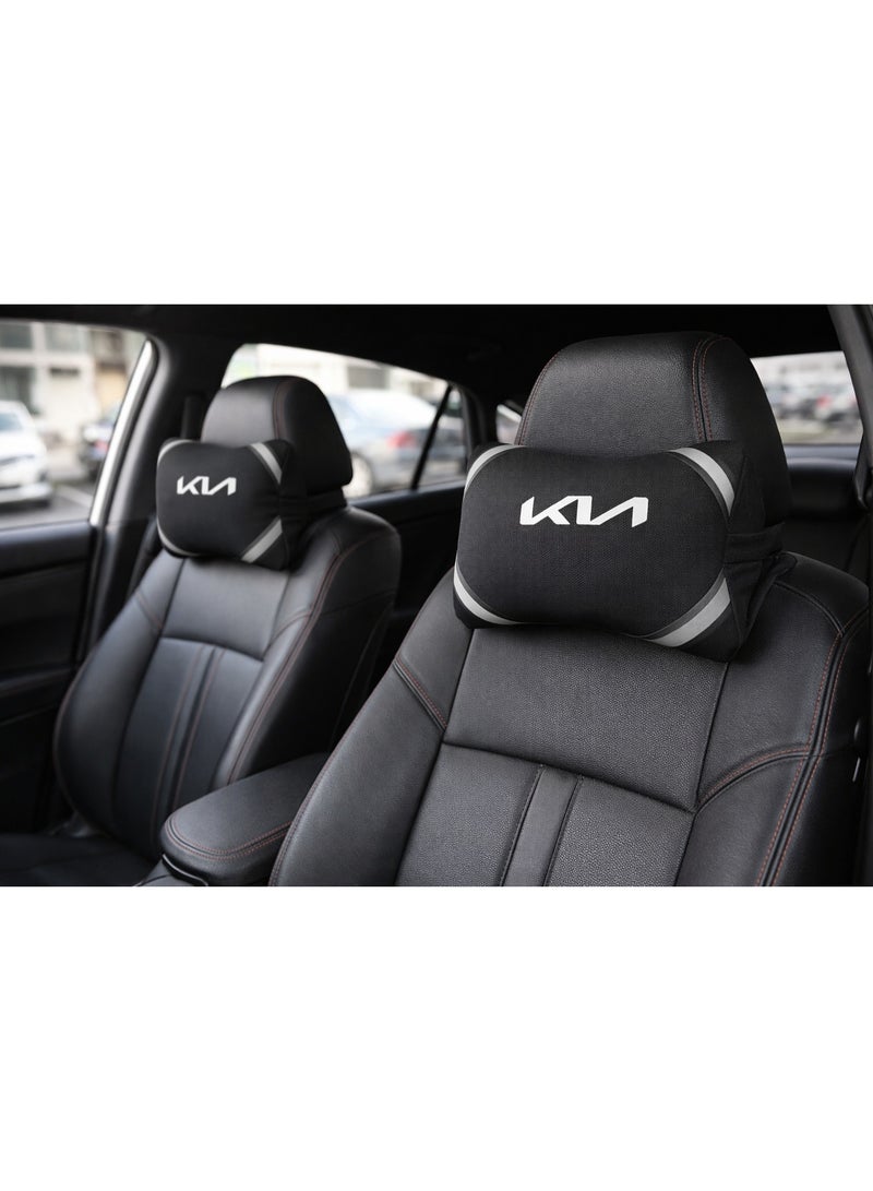 KIA Pair of Car Neck Support Pillows – Compatible with Kia - Image 1